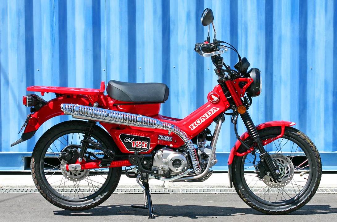 CT125 ハンターカブ JA55 OUTEX UPマフラー アップマフラー アウテックス