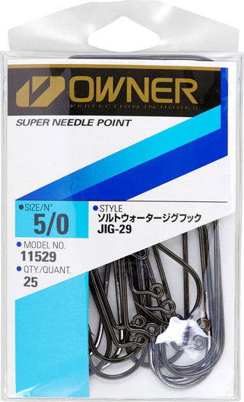 JIG－29 ソルトウォータージグフック | 株式会社オーナーばり｜海