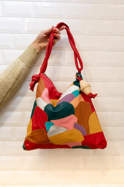 Patchwork Rolan Hobo Bag Denim – Love Mert