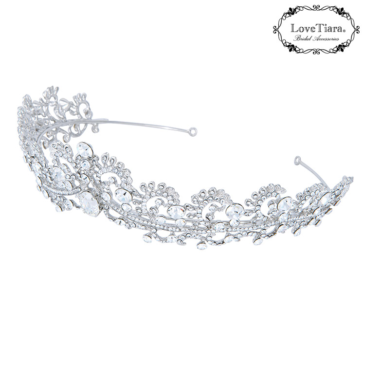 アラベスククラウンティアラ＆イヤリング／ピアスセット 通信販売