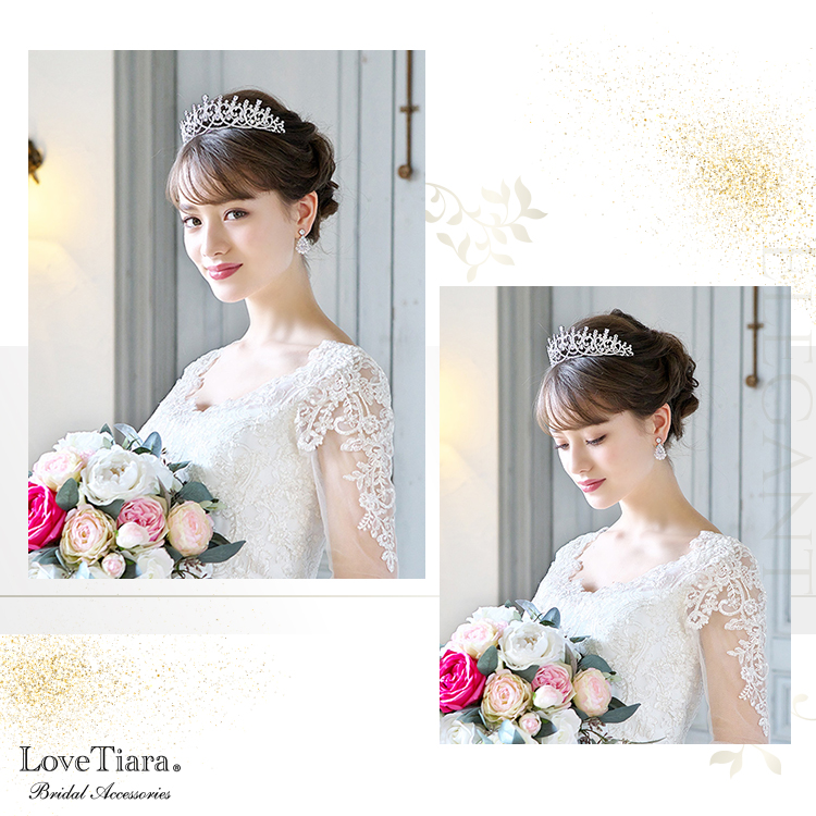 ロイヤルハートジルコニアティアラ TALL（高め）｜ブライダル