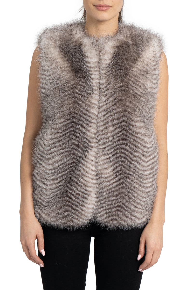 Love Token Jett Faux Fur Vest – Love Token US