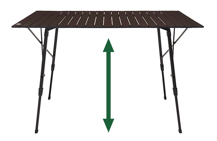 丸洗いアジャスタテーブル L|ギア|家具|テーブル|製品情報|ロゴス
