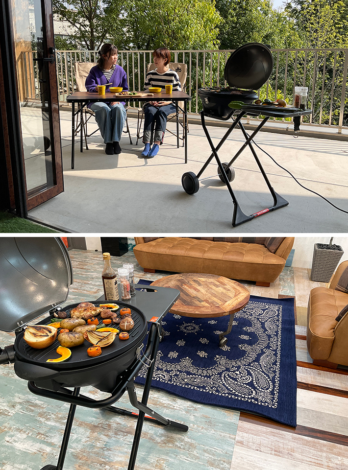 野電）エレキャン・エレグリルCHEF|ギア|グリル・たき火・キャンドル