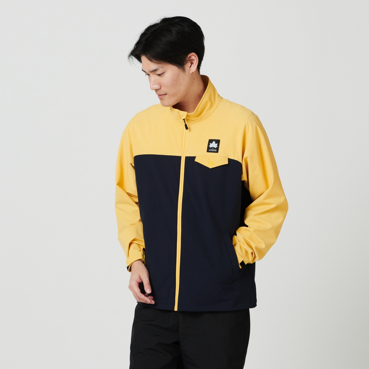 PELLEPELLE イエローハーフジップウェア xl b系 PELLEPELLE イエロー