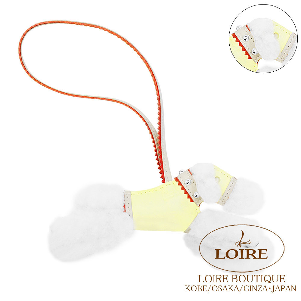 【新品未使用】エルメス　バディ チャーム　メリノムートン　ジョーヌミルトン 25060704.jpg