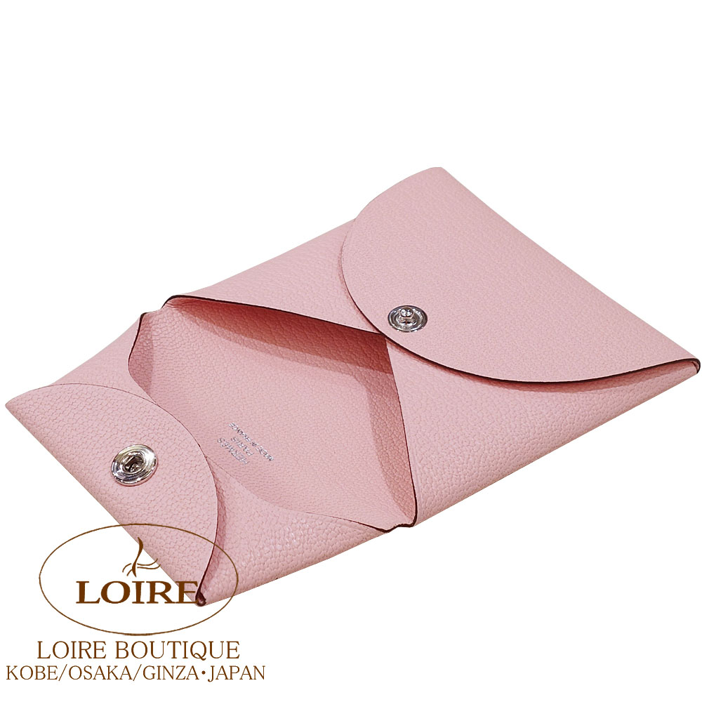 期間限定お値引き【新品未使用】 エルメス バスティア ローズサクラ ケース エルメス<br>バスティア コインケース<br>シェーブル<br>ローズサクラ