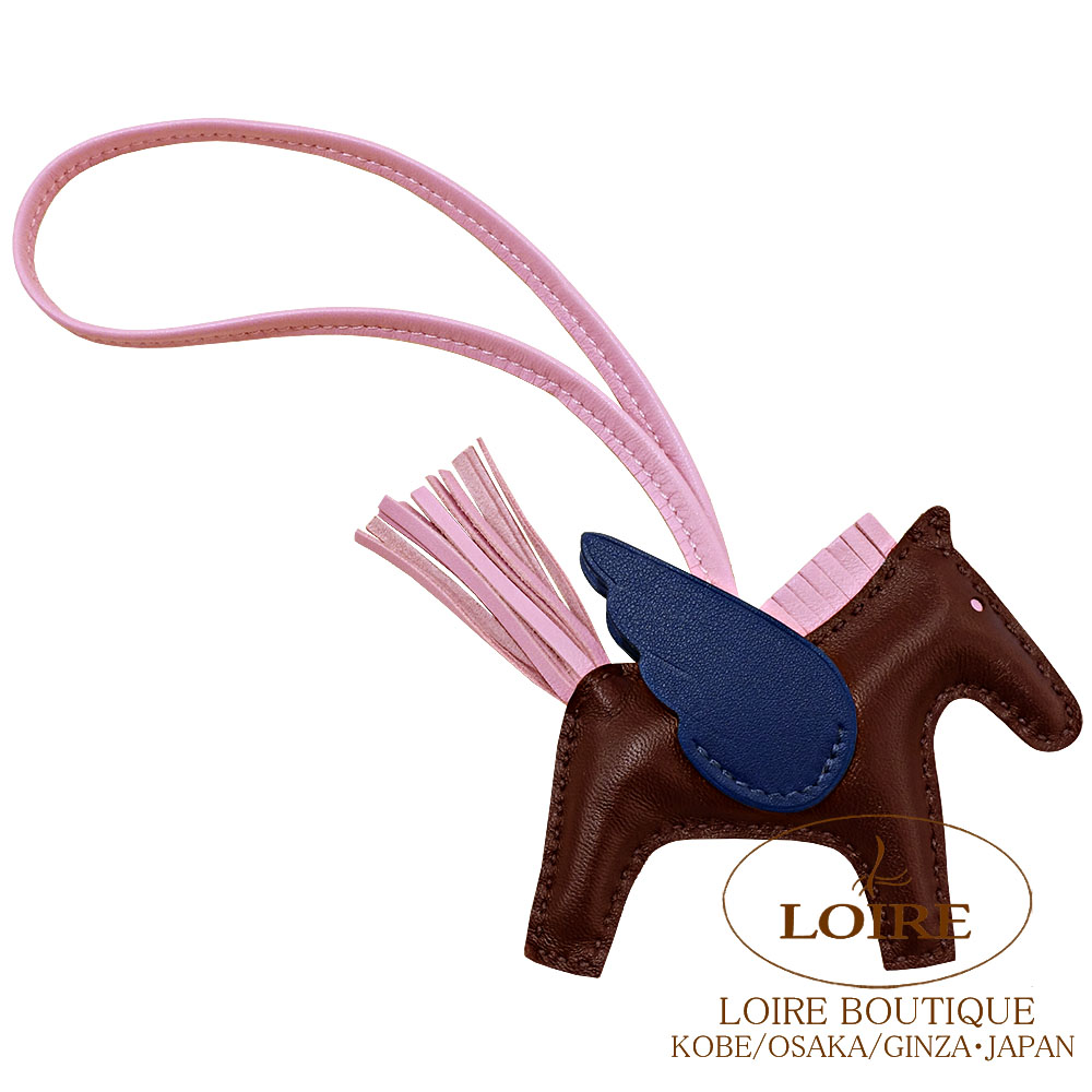 HERMES ペガサス　ロデオ　PM エルメス ロデオチャームペガサスPM ブラック/エトゥープ アニョーミロ