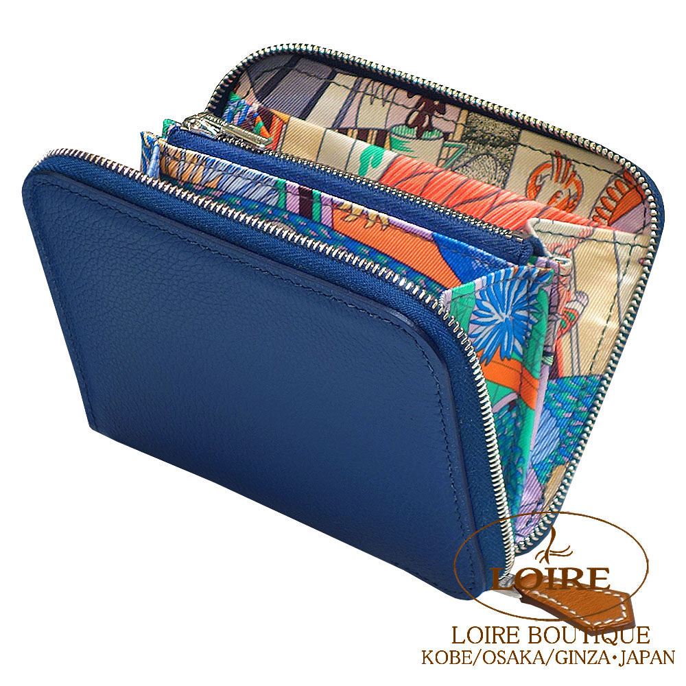 最終セール　極美品　HERMES アザップシルクインコンパクト HERMES（エルメス） 【カラー限定特価】HERMES 二つ折り財布 アザップ