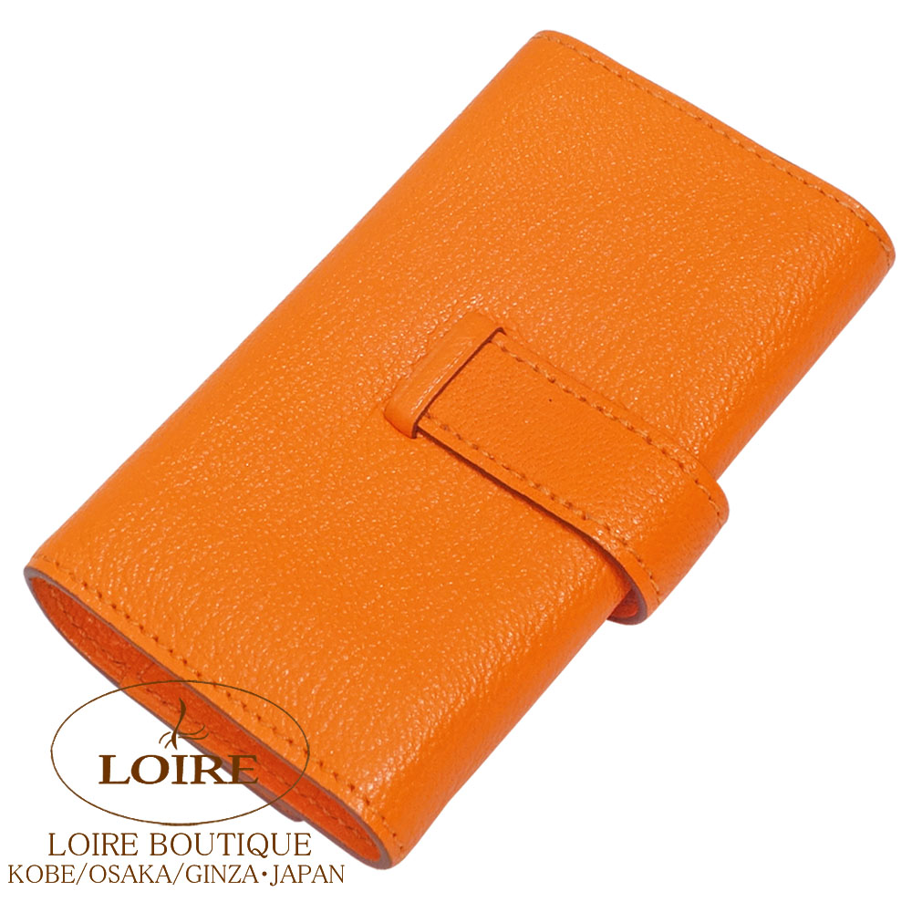 美品 エルメス ベアン 4連 キーケース ◻︎J刻印 G金具 レザー オレンジ HERMES（エルメス） ベアン 4連キーケース ブラック □Q刻印 2013年