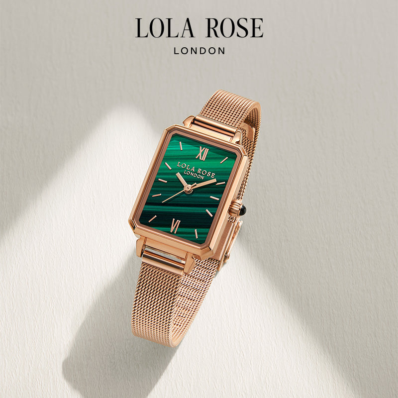 Malachite Textured Watch – Lola Rose