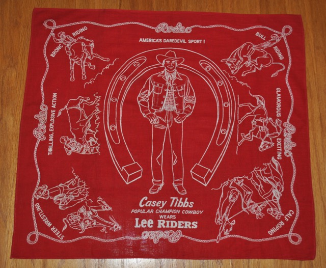 推定1950年代前半 Lee バンダナ Casey Tibbs | ロングホーンインポート