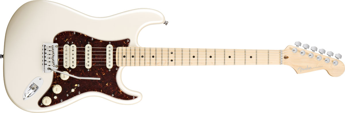 Fender American Deluxe HSS Strat - Maple Neck In Olympic Pearl