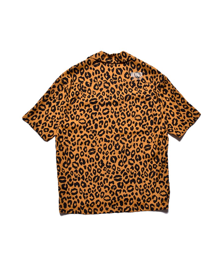 MINEDENIM - 【ラスト1点】×WDS Lips Leopard Print Open Collar SH