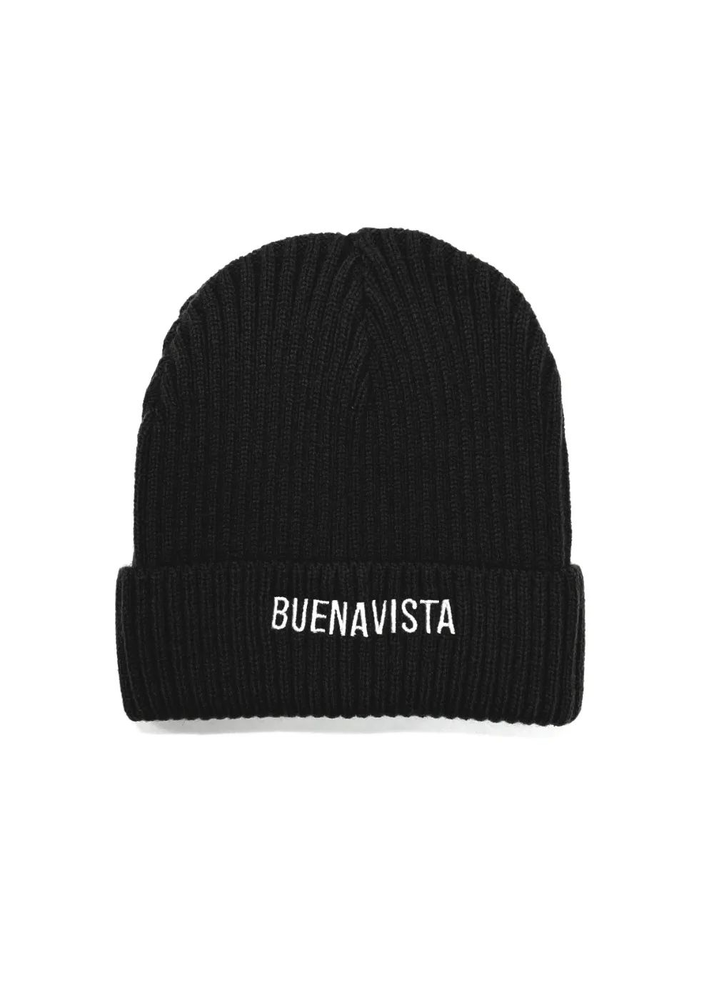 BUENA VISTA - 【ラスト1点】BV knit cap (BLACK) / ロゴ刺繍 ニット