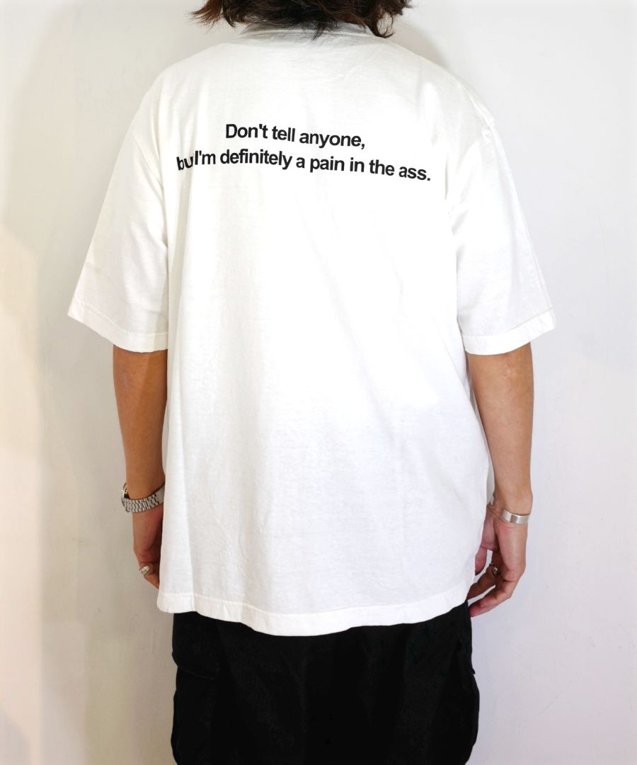 MINEDENIM - Monochrome Two tone Face Crewneck T-SH (WHT