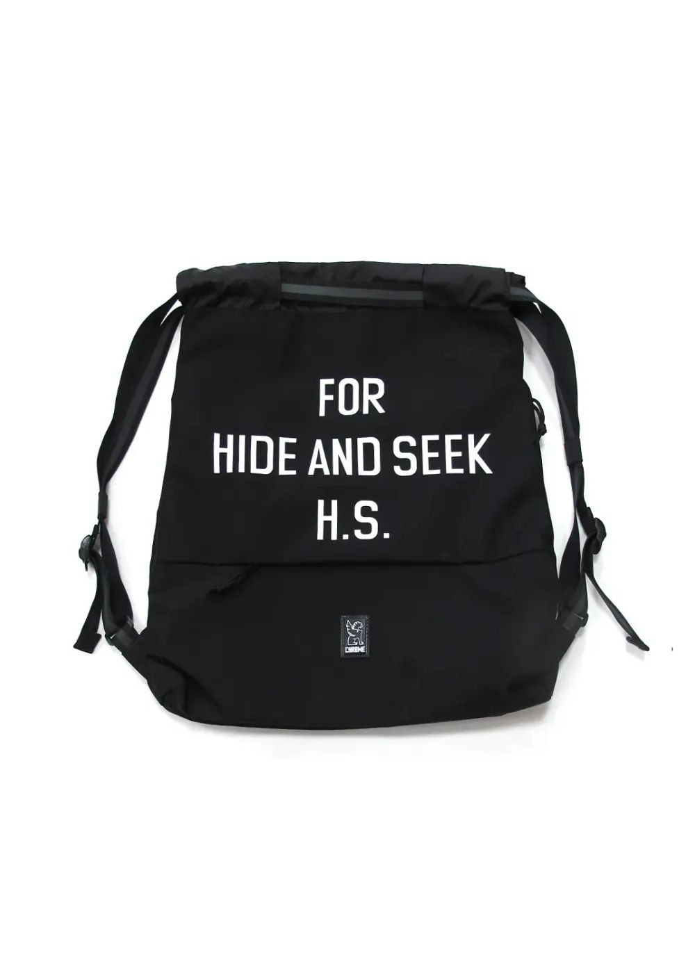 HIDE AND SEEK - × CHROME / GYM BAG (BLACK) / クローム コラボジム