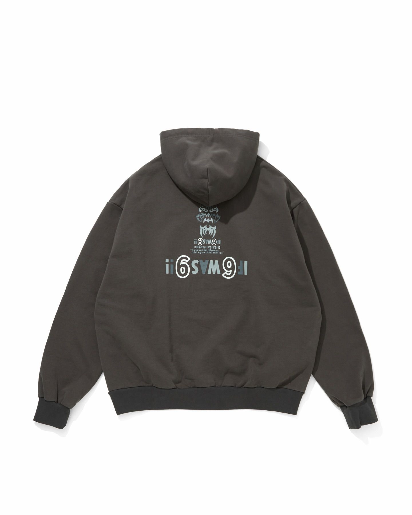 HIDE AND SEEK - The H&S Hooded Sweat Shirt (CHARCOAL GRAY) / 西浦