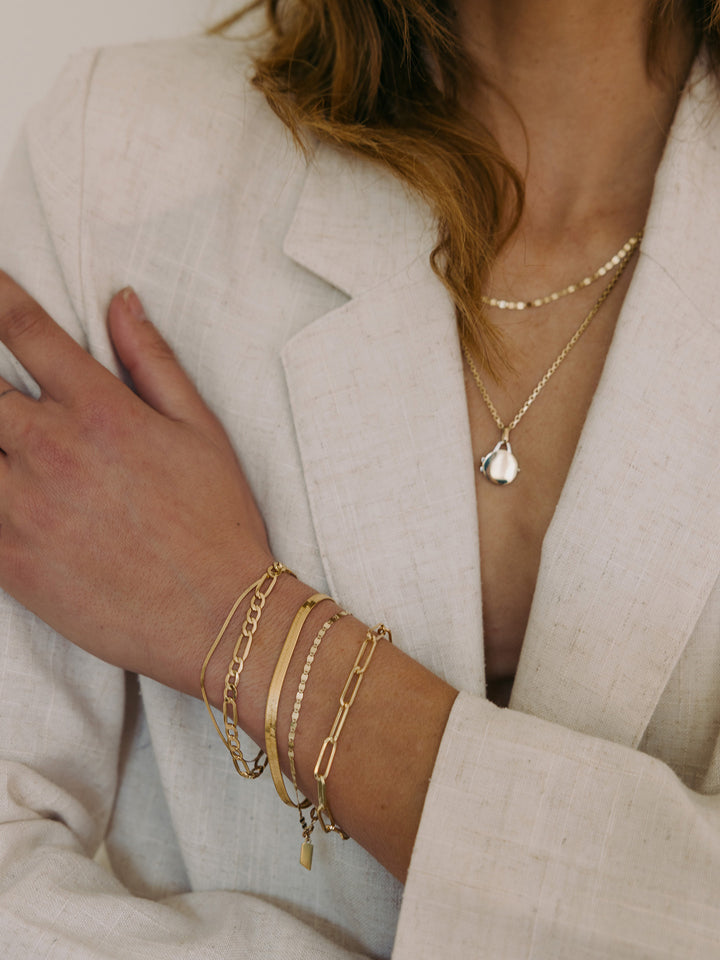 XL Boxy Long Link Bracelet – Loren Stewart