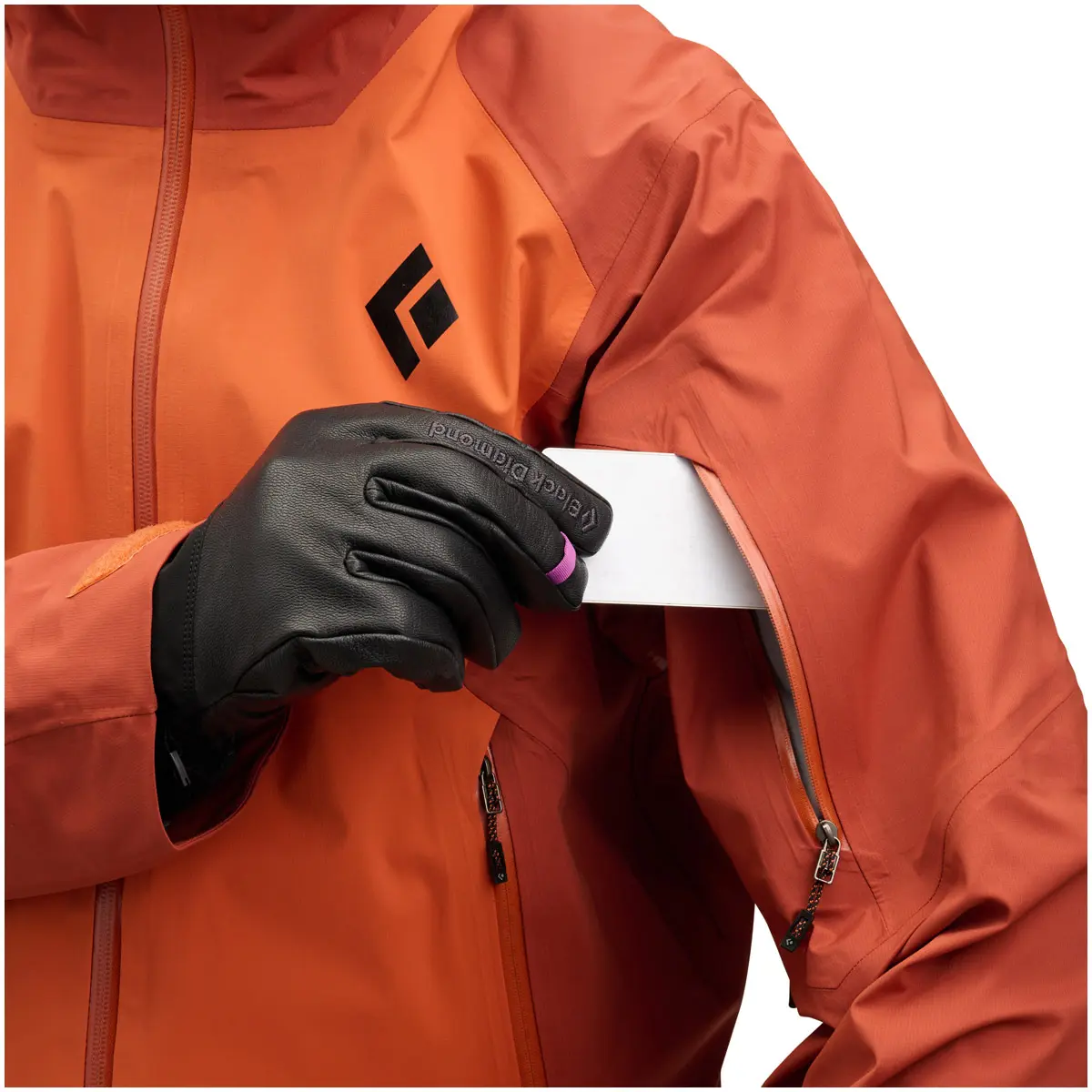 メンズ リーコンストレッチLTシェル(S サフラン/バーントシエナ