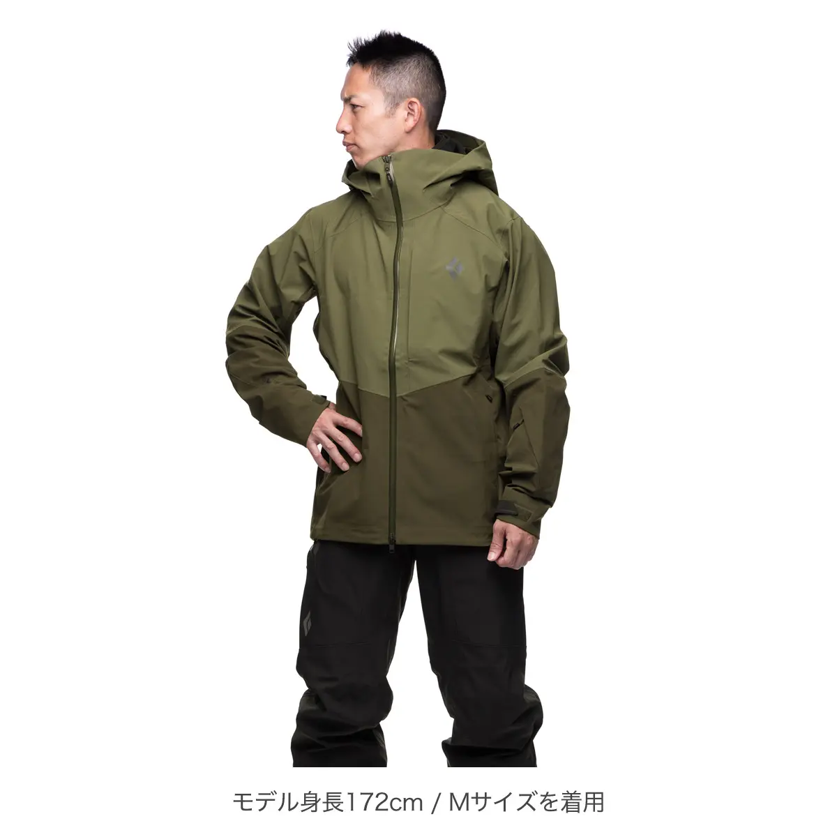 メンズ リーコンストレッチスキーシェル(S アンバー/フラックス