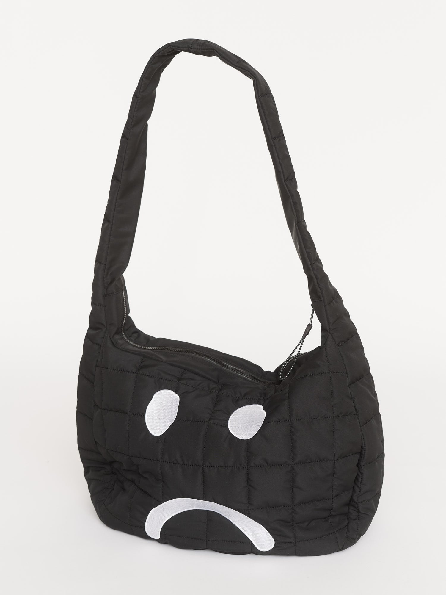 Happy Sad Black Quilted Shoulder Bag – Lazy Oaf