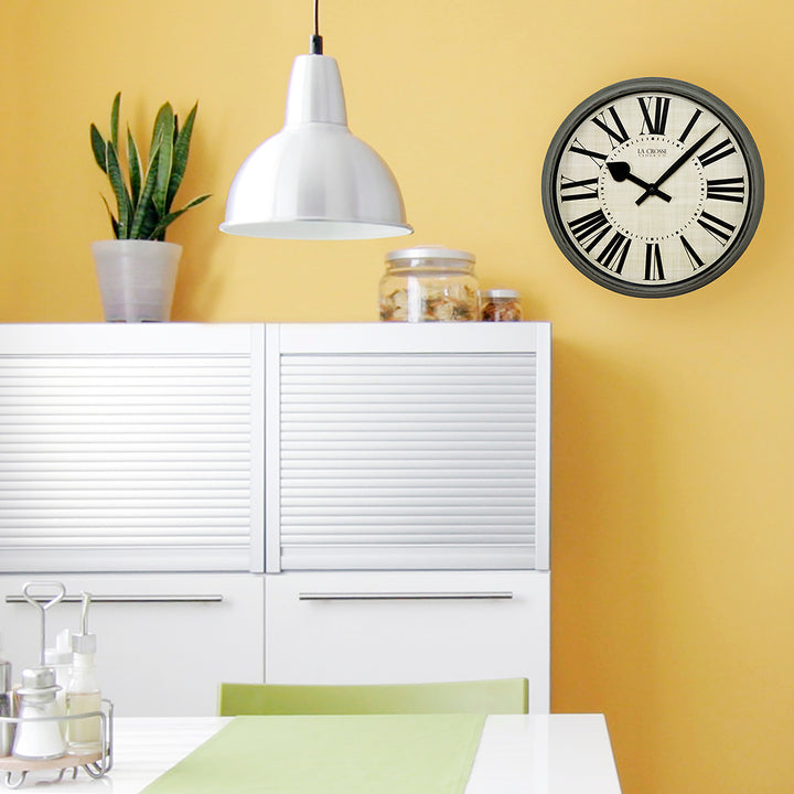 404-3036G 14-inch Sage Grove Wall Clock