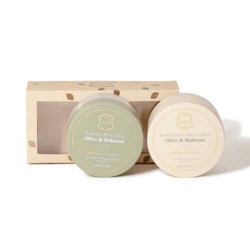 オリーブ＆ババス ミニセット(ボディスクラブ＆ボディクリーム