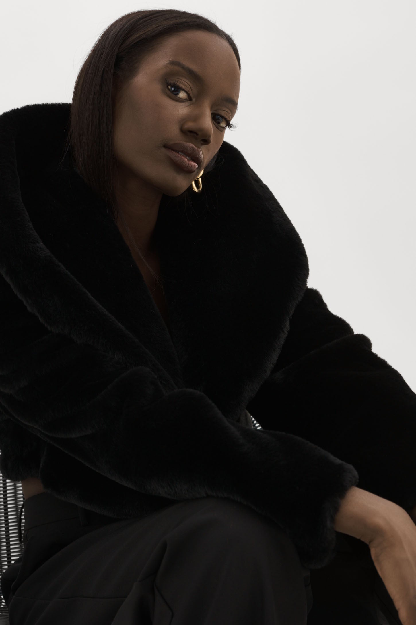 DANIKA | Faux Fur Crop Jacket – LAMARQUE