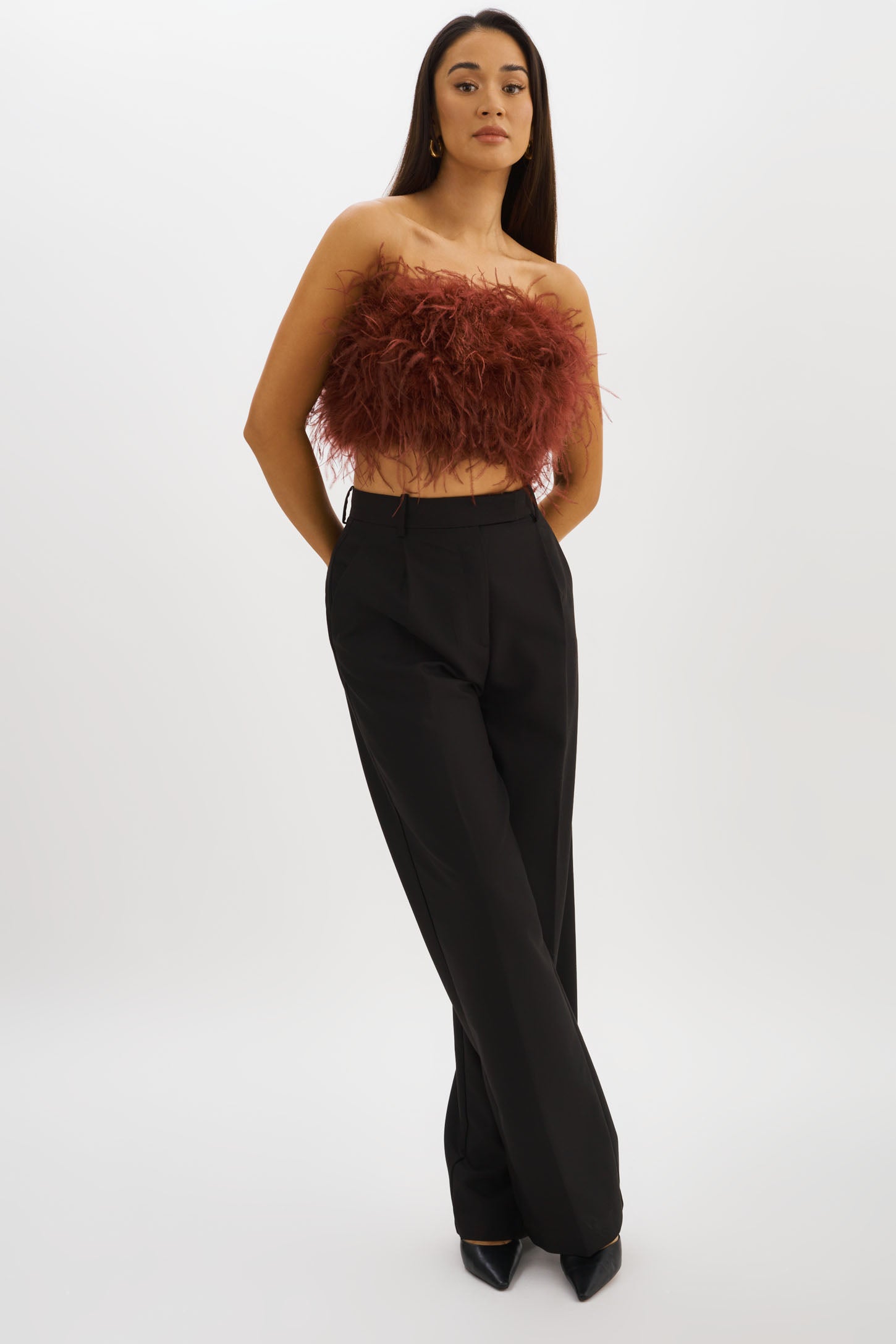 ZAINA | Feather Bustier – LAMARQUE
