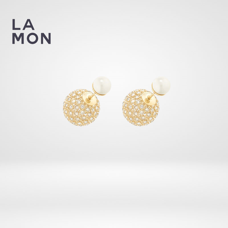 ディオール ピアス DIOR TRIBALES EARRING メタル レジン パール