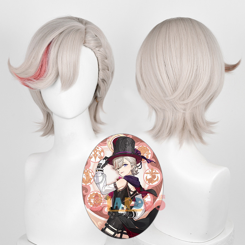 原神 Genshin げんしん リネ-Lyney コスプレウィッグ ネット付き 耐熱