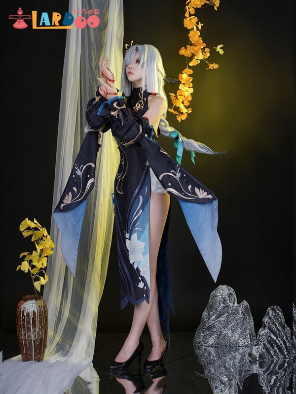 原神 Genshin 璃月 申鶴-「冷花幽露」 新コスチューム 足首飾り付き