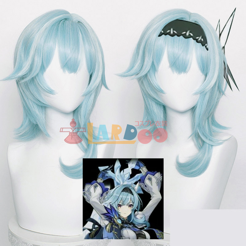 原神 Genshin げんしん エウルア-Eula コスプレウィッグ ネット付き