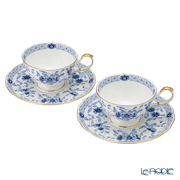 ナルミ ミラノ ティーカップ＆ソーサー（碗皿） ペア 210ml 2人用 9682