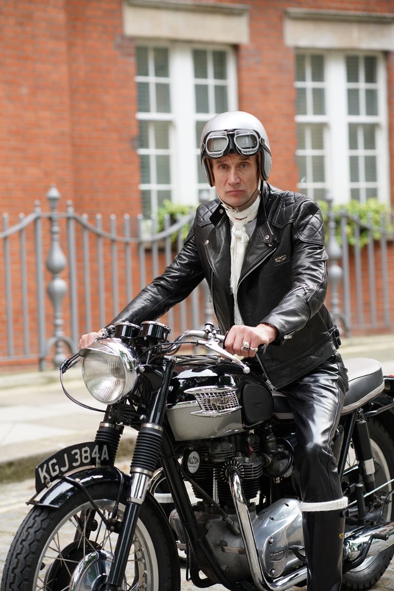 AVIAKIT Textured Weave Silk Scarf Black - Lewis Leathers Japan