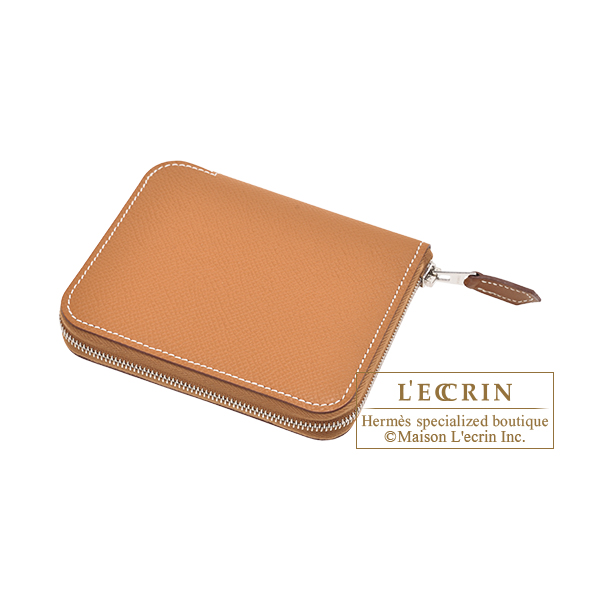 エルメス アザップ シルクイン コンパクト ゴールド/ ブルーイドラ