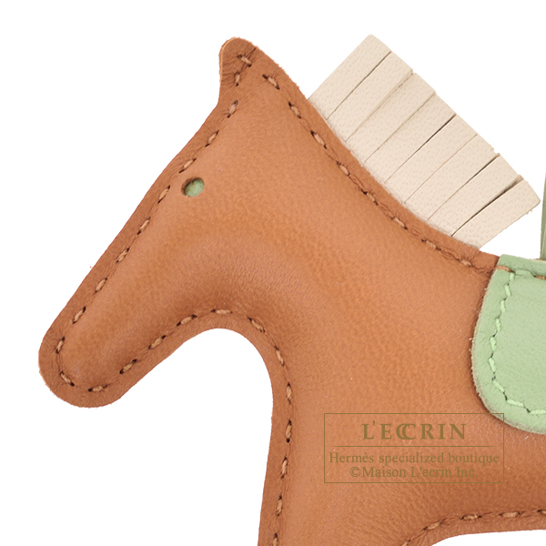 エルメス ロデオチャームPM ゴールド/クレ/ヴェールクリケット