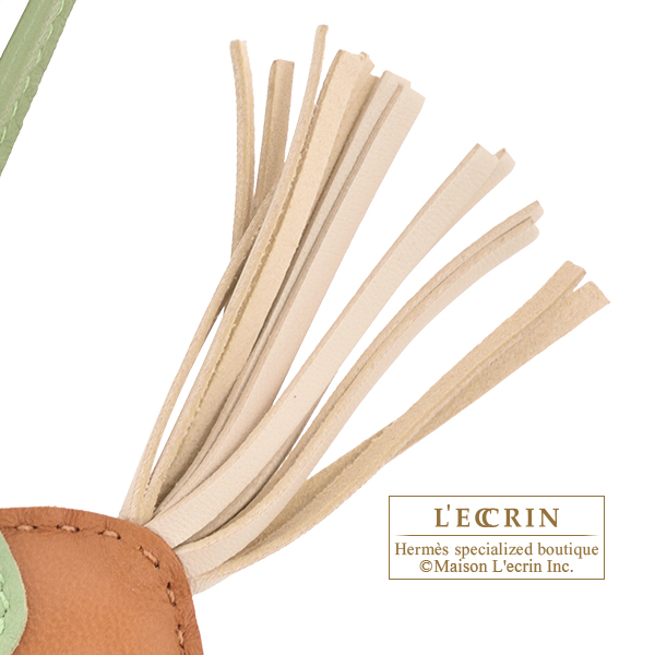 エルメス ロデオチャームPM ゴールド/クレ/ヴェールクリケット