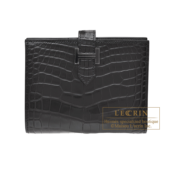 エルメス ベアンコンパクトモノクローム ソーブラック ブラック