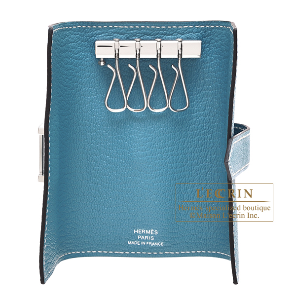 エルメス ベアンキーケース/4連 ニューブルージーン シェブルミゾル