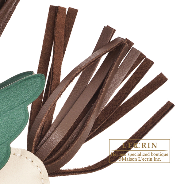 エルメス ロデオチャームペガサスPM クレ/ショコラ/ヴェールモワイヤン