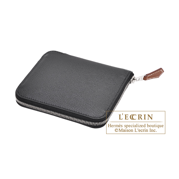 エルメス アザップ シルクイン コンパクト ブラック/ カシス ヴォー