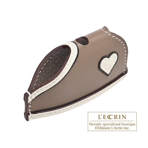 エルメス ロデオチャーム ロベオ・クールPM ブラック/クレ/エトゥープ