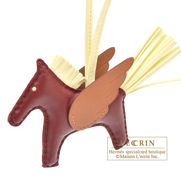 エルメス ロデオチャームペガサスPM ルージュアッシュ/ジョーヌ