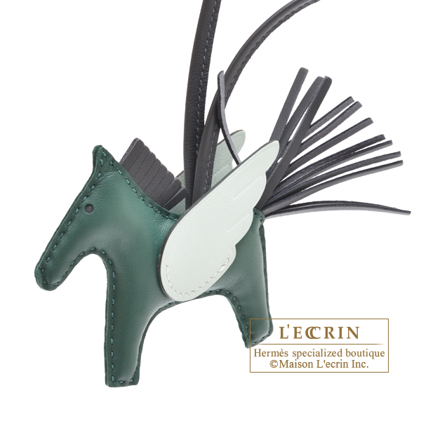 エルメス ロデオチャームペガサスPM ヴェールモワイヤン/アルドワーズ