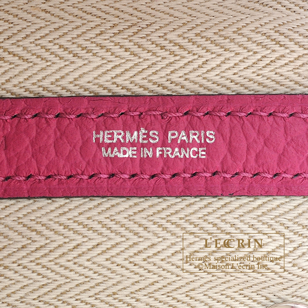 エルメス ガーデンパーティ30/TPM ローズパープル カントリー シルバー