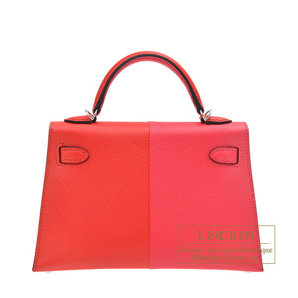 エルメス ケリーカザックミニ/外縫い ルージュクー/ローズ
