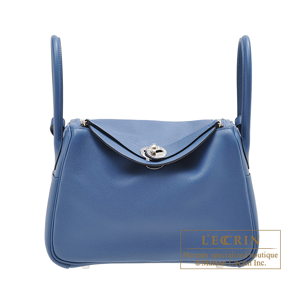 エルメス リンディ26 ブルーアガット エバーカラー シルバー金具