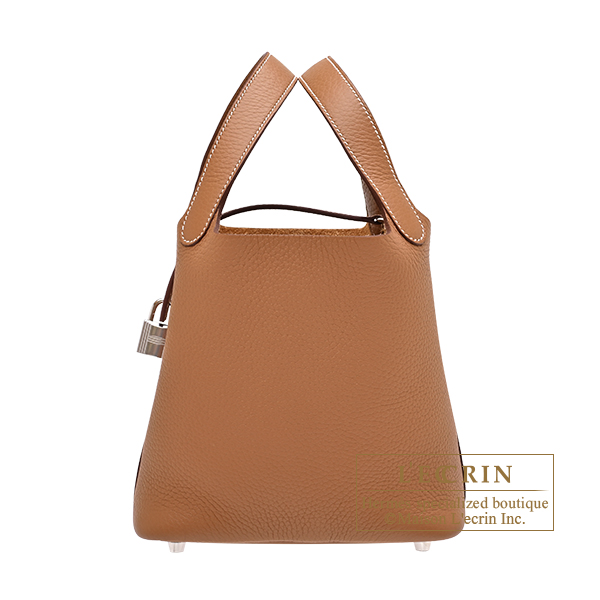 極美品！極太リボン/専用紙袋付き ピコタンロック22 MM オレンジ